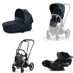 Cybex Trio Priam System 3 in 1 Jewels of Nature | Chrome Black