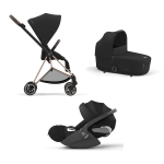 Cybex Trio Mios Sepia Black con telaio Rosegold e Cloud T