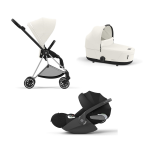 Cybex Trio Mios Off White con telaio Chrome Black e Cloud T 