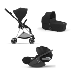 Cybex Trio Mios Sepia Black con telaio Chrome Black e Cloud T