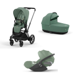 Cybex Trio Priam Leaf Green-Matt Black con Cloud T 