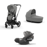 Cybex Trio Priam Grey-Matt Black con Cloud T