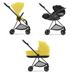 Cybex Trio Mios System 3 in 1 Mustard Yellow | Matt Black