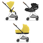 Cybex Trio Mios System 3 in 1 Mustard Yellow | Chrome Brown