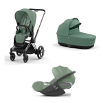 Cybex Trio Priam Leaf Green-Chrome Black con Cloud T