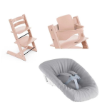Stokke Tripp Trapp Serene Pink con Baby set e Newborn