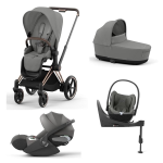 Cybex Priam 4 in 1 Mirage Grey Telaio Rosegold Cloud T e Isofix