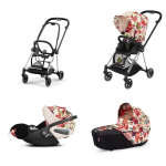 Cybex Trio Mios System 3 in 1 Spring Blossom Light | Chrome Black