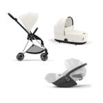 Cybex Trio Mios Off White-Chrome Black con Cloud T