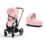 Cybex Duo Priam Peach Pink con telaio Chrome Brown