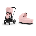 Cybex Duo Priam Peach Pink con telaio Matt Black