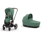 Cybex Duo Priam Leaf Green con telaio Rosegold