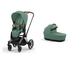 Cybex Duo Priam Leaf Green con telaio Chrome Black