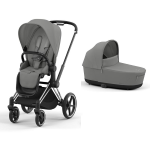 Cybex Duo Priam Mirage Grey con telaio Chrome Black