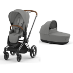 Cybex Duo Priam Mirage Grey con telaio Chrome Brown