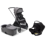 Bugaboo Trio Dragonfly Graphite Grey Melange con Turtle Air