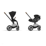 Cybex Duo Priam Sepia Black con Telaio Chrome Brown e Cloud T