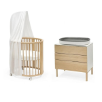 Stokke Cameretta Sleepi V3 Mini Natural con materasso e cassettiera