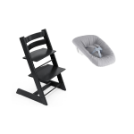 Stokke Sedia Tripp Trapp Black con NewBorn Set