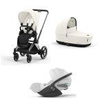 Cybex Trio Priam Off White-Chrome Black con Cloud T