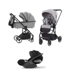 Trio Alfa Cloud Grey con Cybex Cloud T