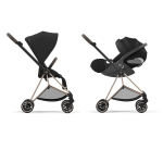 Cybex Travel System Mios Sepia Black-Rosegold con Cloud T