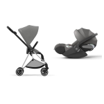 Cybex Travel System Mios Mirage Grey-Chrome Black e Cloud T I-Size
