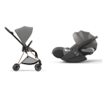 Cybex Travel System Mios Mirage Grey-Rosegold con Cloud T