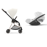 Cybex Travel System Mios Off White-Rosegold con Cloud T Plus