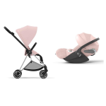 Cybex Travel System Mios Peach Pink-Chrome Black con Cloud T