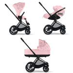 Cybex Trio Priam Simply Flowers Pink-Matt Black