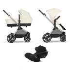 Cybex Trio EOS LUX TPE Seashell Beige con Cloud G i-Size