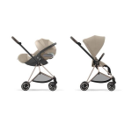 Cybex Travel System Mios Cozy Beige-Rosegold con Cloud T