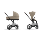 Cybex Passeggino e Navicella Priam Cozy Beige-Chrome Brown