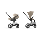 Cybex Priam Travel System Cozy Beige-Chrome Black con Cloud T