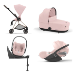 Cybex Trio Mios 4 in 1 Peach Pink-Rosegold con Cloud T e Isofix