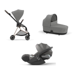 Cybex Trio Mios Mirage Grey-Rosegold con Cloud T