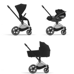 Cybex Trio Priam Sepia Black-Chrome Black con Cloud T