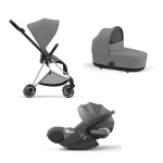 Cybex Trio Mios Mirage Grey-Chrome Black con Cloud T