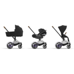 Cybex Trio ePriam Sepia Black-Chrome Brown con Cloud T