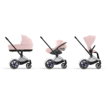 Cybex Trio ePriam Peach Pink-Chrome Black con Cloud T