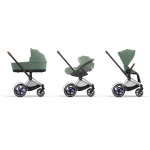 Cybex Trio ePriam Leaf Green-Chrome Brown con Cloud T