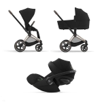 Cybex Trio Priam Sepia Black-Rosegold con Cloud G