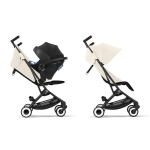 Cybex Travel System Libelle Blk Canvas White con Cloud G