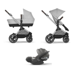 Cybex Trio Eos Lux SLV Lava Grey con Cloud T I-Size