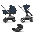 Cybex Trio EOS LUX SLV Ocean Blue con Cloud T i-Size