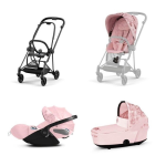 Cybex Trio MIOS Fashion Simply Flowers Pink-Matt Black