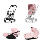 Cybex Trio MIOS Fashion Simply Flowers Pink-Chrome Black