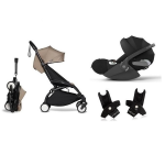 Babyzen Travel System YoYo 2 Taupe Telaio Nero e Cloud T