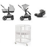 Kit Nascita Trio Cybex EOS Lux Lava Grey e Sleepi mini V3 White
